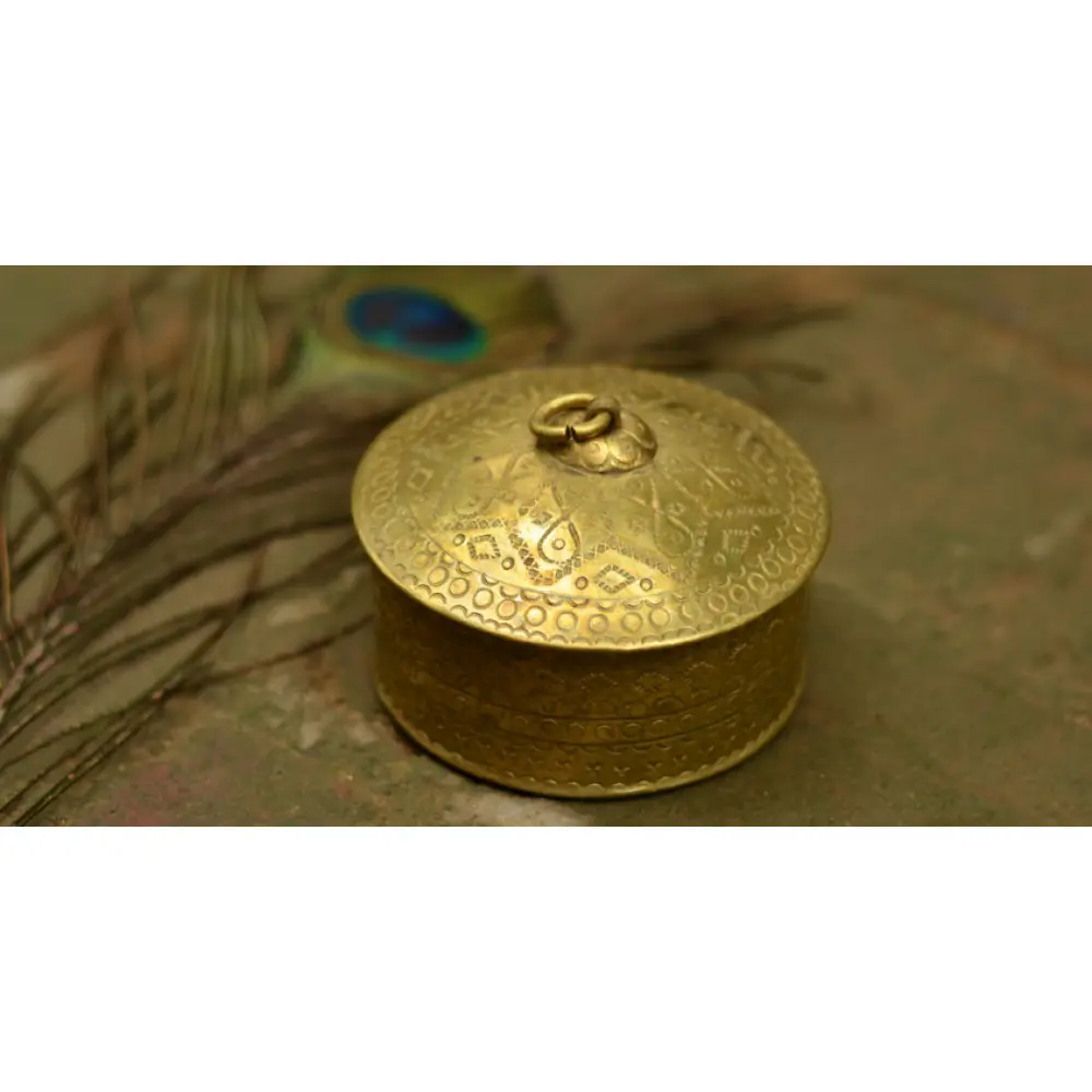पीतल. Brass ~ Dabro-Small { Single Piece }
